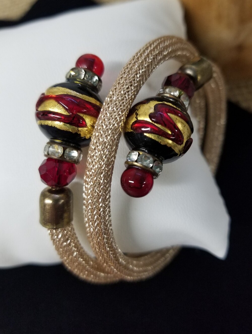 Vintage Stauer Metallic Mesh Bracelet